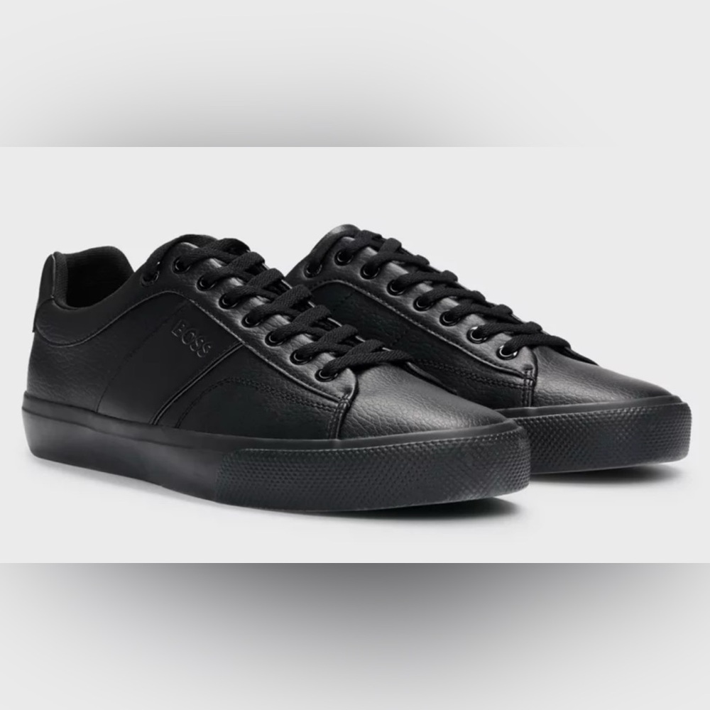 Boss Men's Classic Aiden Tennis Grltp Black Sneakers New With Box